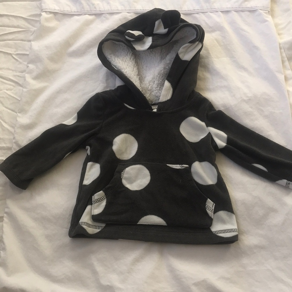 Infant fleece cow sweater